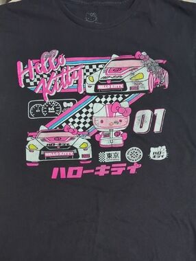 Hello Kitty Black Tee Racing Tee